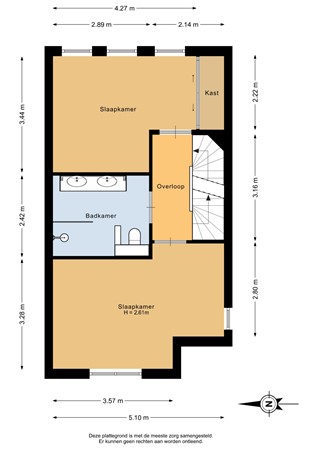 Floorplan - Wesdijkleede 41, 2991 WX Barendrecht